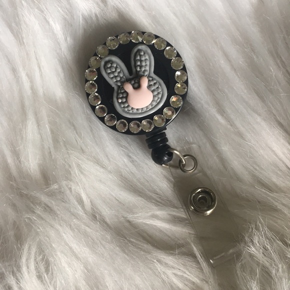Soleebee Accessories - Retractable bunny Soleebee Clip on Badge Name Tag